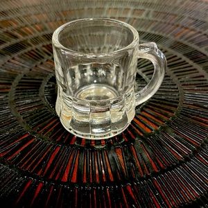 Vintage Federal Beer Mug Shaped Shot Glass With F Shield Mark